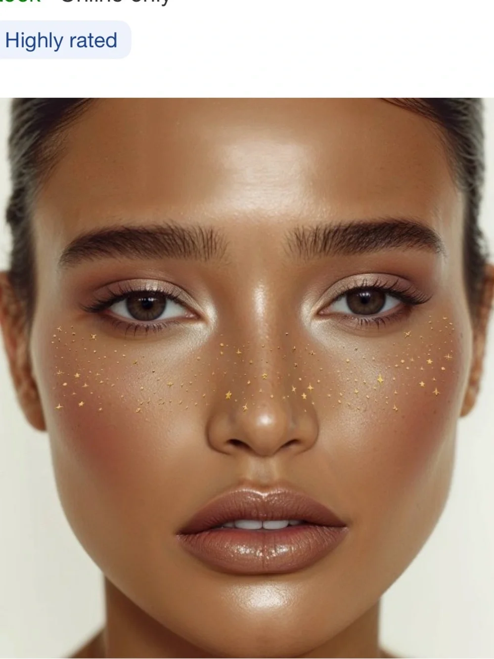 NEW Fazit Glitter Speckle Makeup Patches in Gold xTWO
